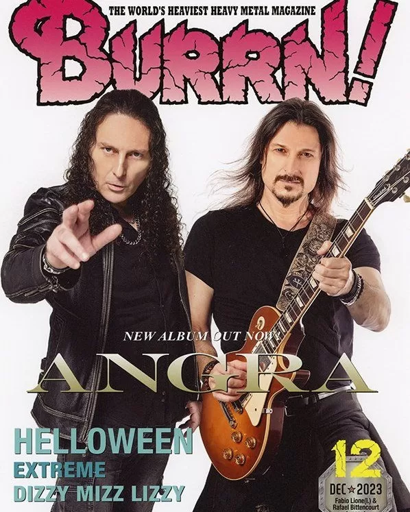 Angra obtiene la portada en la revista japonesa tradicional Burrn! con énfasis en su nuevo álbum ‘Cycles of Pain’