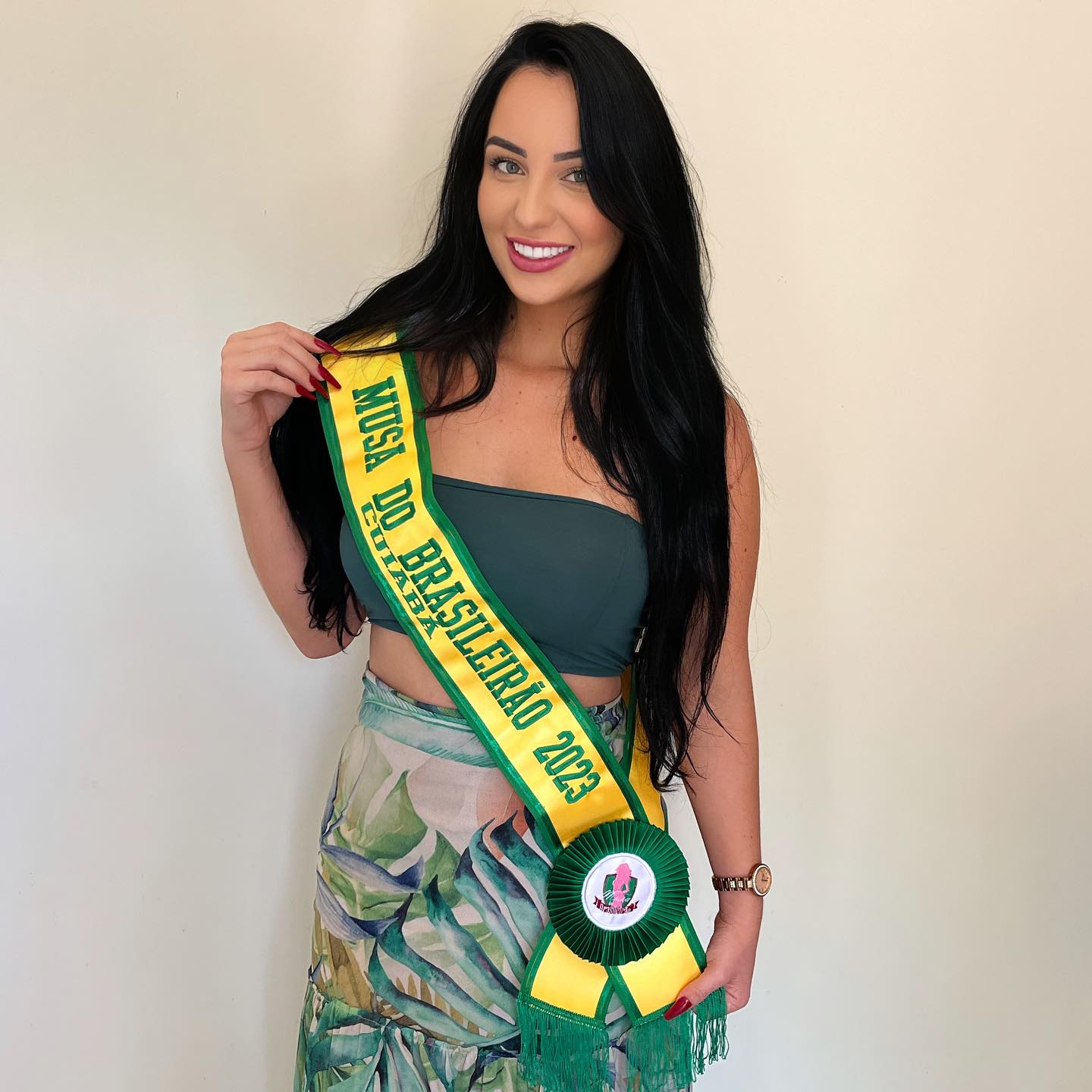 Gabriela Zillmer ostenta el título de Musa de Cuiabá antes de la próxima etapa del Musa do Brasileirão