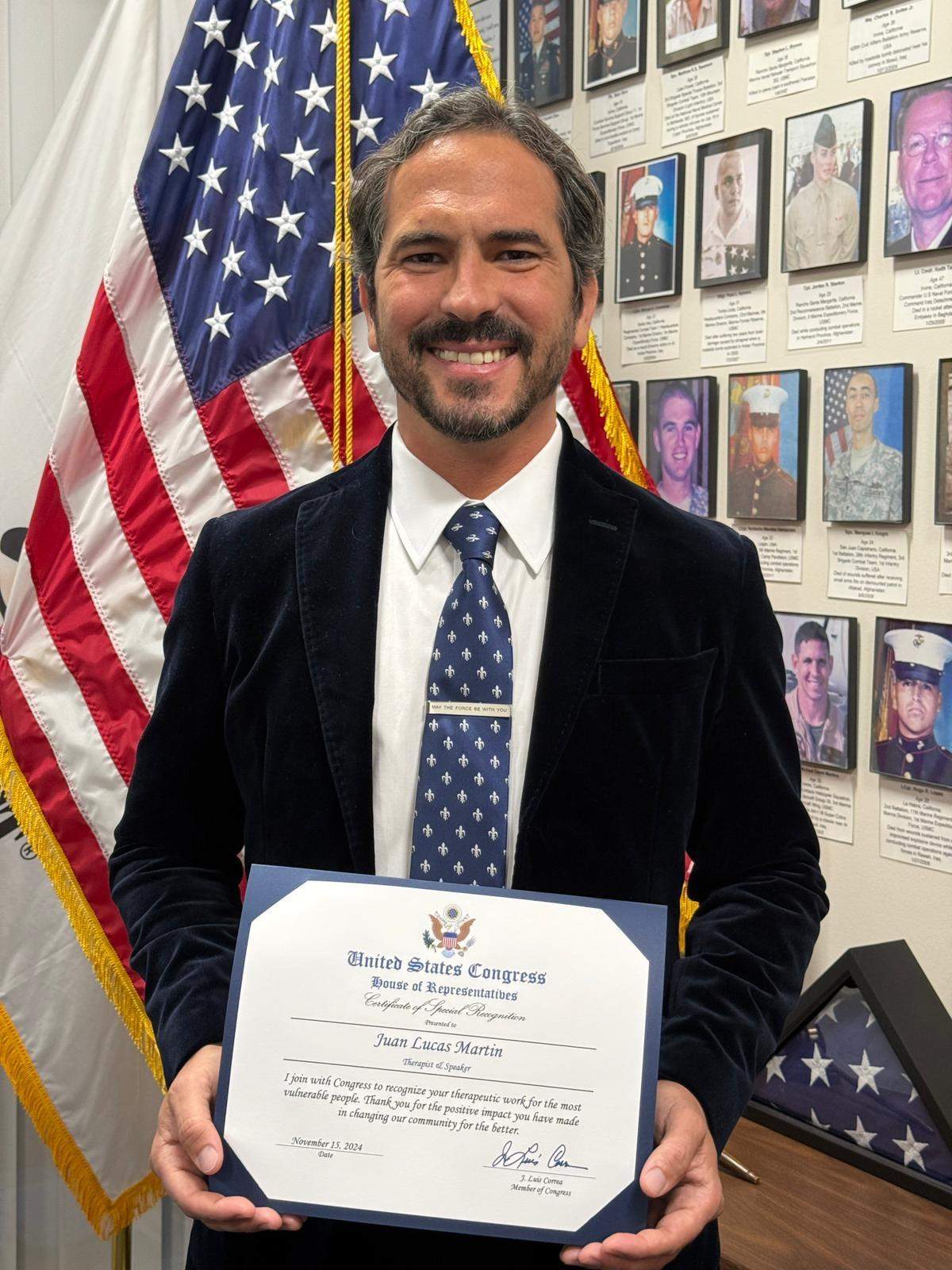 El Dr. Juan Lucas Martin agradecido con la comunidad latina de Estados Unidos