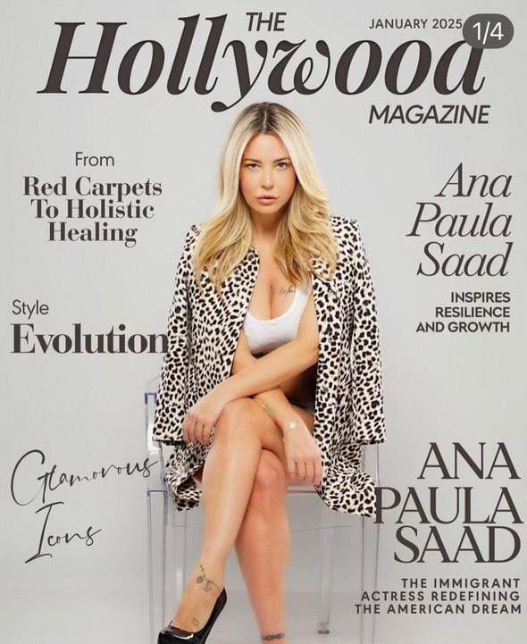 Ana Paula Saad en la portada de The Hollywood Magazine