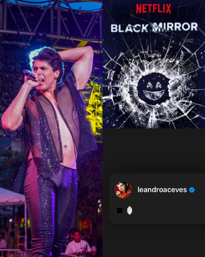 Leandro Aceves enciende las redes con misterioso mensaje relacionado con Black Mirror
