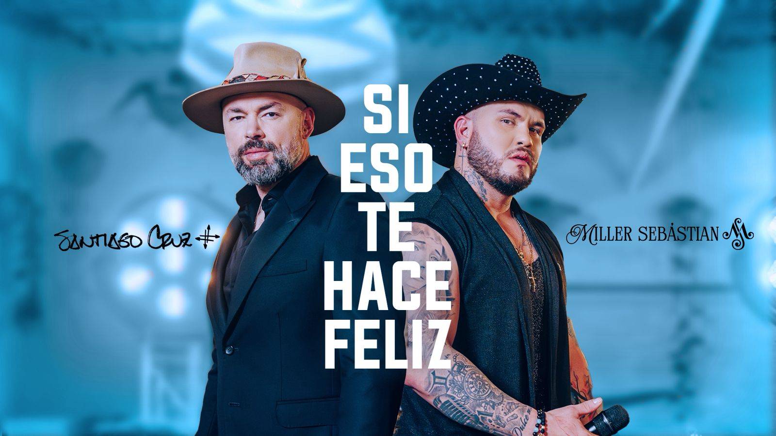 Miller Sebástian y Santiago Cruz presentan «Si eso te hace feliz» una canción que nace del corazón de «La Descarga» y celebra la autenticidad musical