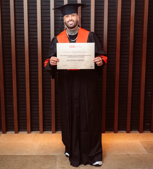 Nicky Jam recibe Doctorado Honoris Causa por su impacto en la cultura y el emprendimiento