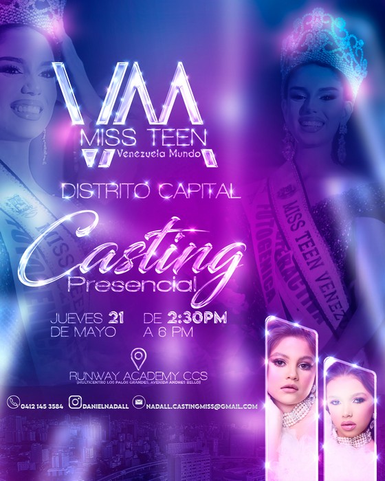 La búsqueda de las reinas: Miss Teen Venezuela Mundo Distrito Capital 2026