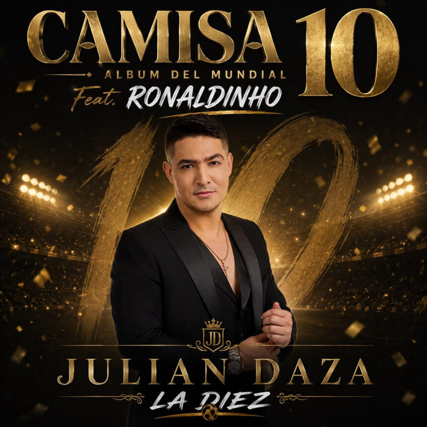 Julián Daza se une a Ronaldinho Gaúcho en «La Diez», el nuevo himno entre fútbol y música